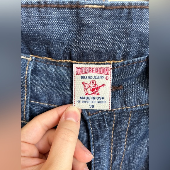 True Religion Mens Ricki Cut Off Shorts - Picture 4 of 5